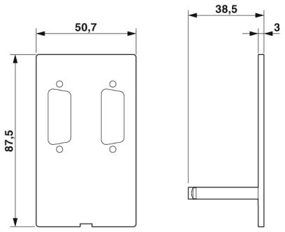 Передняя панель-VS-SI-FP-2DSUB15