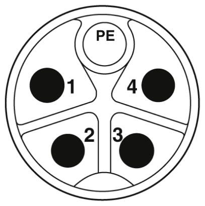Силовой кабель-SAC-5P-M12MRK/ 3,0-PVC PE