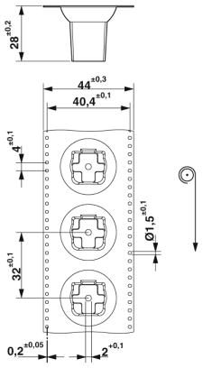 Встраиваемые разъемы-SACC-CI-M12MSL-4FE-L180 THR SH