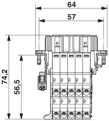 Адаптер клеммного модуля-HC-B 10-A-UT-PER-F