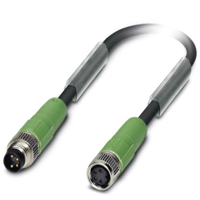 Кабель для датчика / исполнительного элемента-SAC-4P-M 8MS/ 0,6-PUR/M 8FSSH