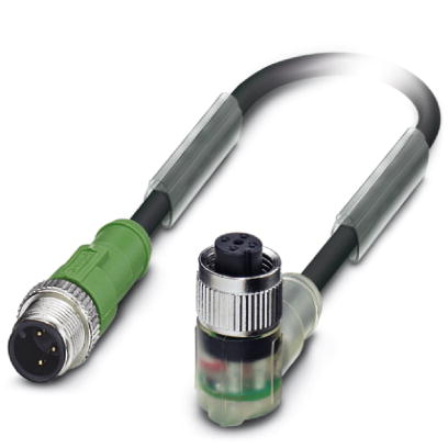 Кабель для датчика / исполнительного элемента-SAC-3P-M12MS/1,5-PUR/M12FR-2LB