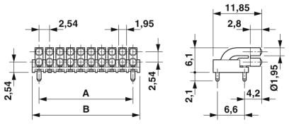 Установочные корпуса-HS LC-H-D2/ R2XC5-2,54