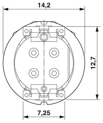 Встраиваемые разъемы-SACC-CIP-M12FS-4P SMD SH R32