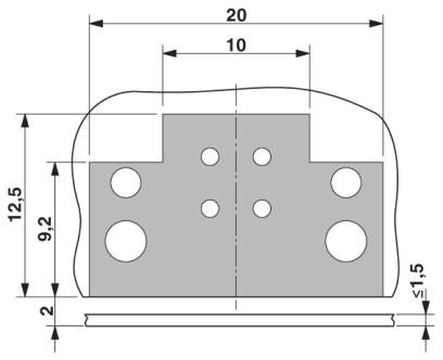 Встраиваемые разъемы-SACC-CI-M12FS-4CON-L90 SCO