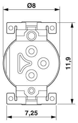 Встраиваемые разъемы-SACC-CI-M8MS-3P SMD T