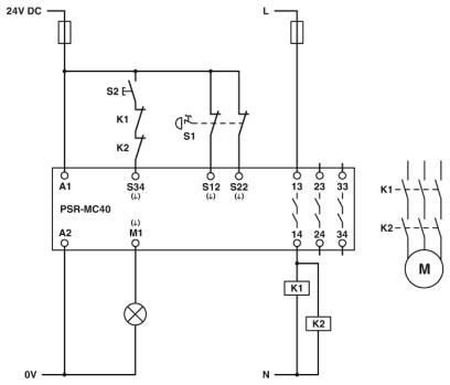 Реле безопасности-PSR-MC40-3NO-1DO-24DC-SC