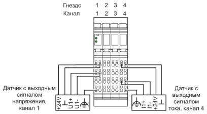 Клеммы Inline-IB IL AI 4/EF-2MBD-PAC