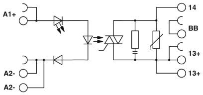 Модуль полупроводникового реле-PLC-OPT-24DC/230AC/2.4/ACT