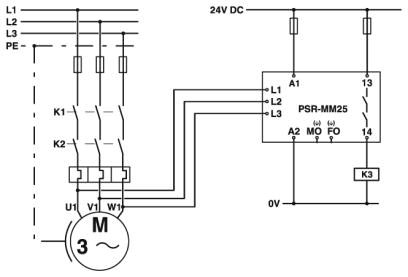 Устройство безопасного переключения-PSR-MM25-1NO-2DO-24DC-SC