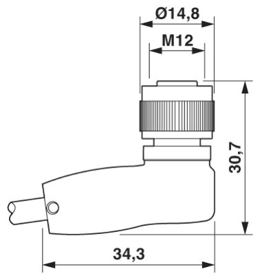 Кабель для датчика / исполнительного элемента-SAC-4P-M12MS/1,5-600/M12FR FB