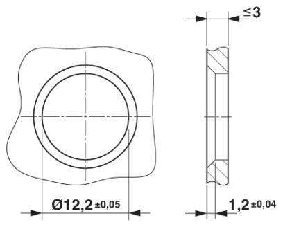 Встраиваемые разъемы-SACC-DSIV-MS-8CON-L180-THR SH