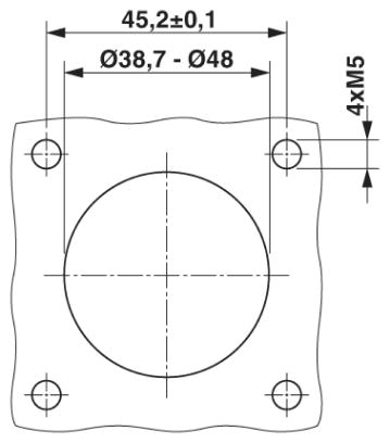 Аппаратн. соединитель, передняя стенка-SL-5EPWN8AWA00