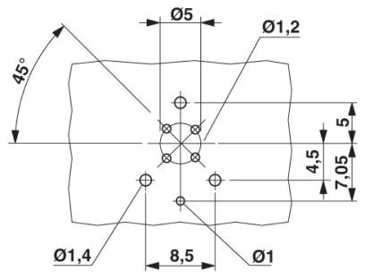 Встраиваемые разъемы-SACC-DSIV-MS-4CON-L180SCOTHRSH