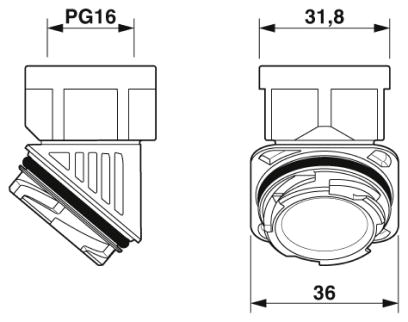 Адаптер-HC-D-TA-PG16-PLR-BK