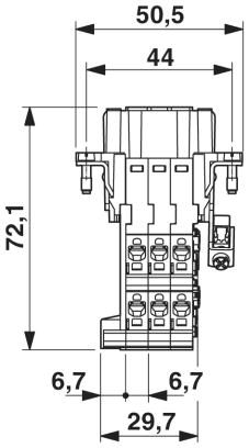 Адаптер клеммного модуля-HC-B 6-A-DT-PEL-F