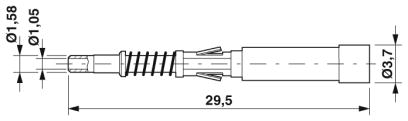 Штыревой контакт-CK1,6-ED-ST-POF