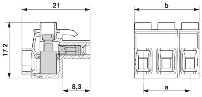 Вилочная часть-GMSTBT 2,5 HV/3-ST-7,25 GY7035