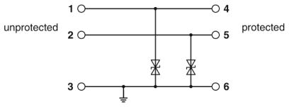 Устройство защиты от перенапряжений-TTC-6-2XTVSD-24DC-PT