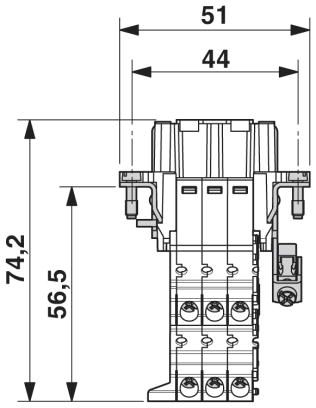 Адаптер клеммного модуля-HC-B 6-A-UT-PEL-F