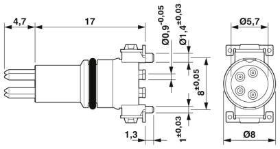 Комплект образцов-SACC-CIP-M8MS-4P SMD-SP
