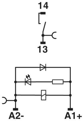 Релейный модуль-RIF-0-RPT-24DC/ 1