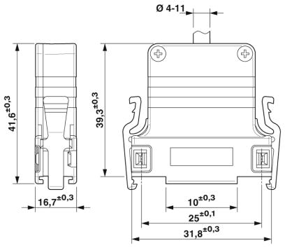 Сальниковый корпус D-SUB-CUC-DST-GPME-S/DSFL9
