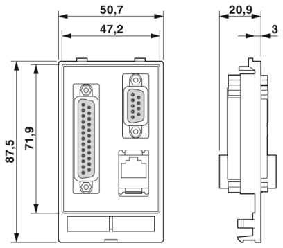 Передняя панель-SI-FP-R1A-D1B-D3B