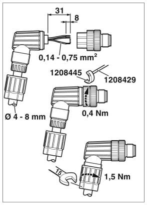 Разъем-SACC-M12MR-4PL M