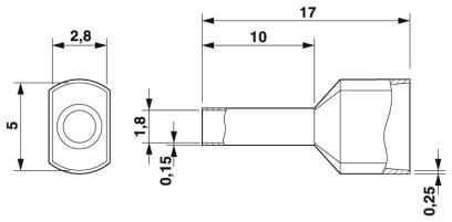 Кабельный наконечник-AI-TWIN 2X 0,75-10 GY