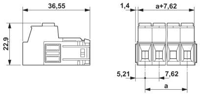 Разъем печатной платы-IPC 5/ 4-STGCL-7,62