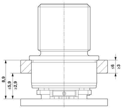 Крепежный резьбовой элемент корпуса-SACC-M12 PLUG PRESS