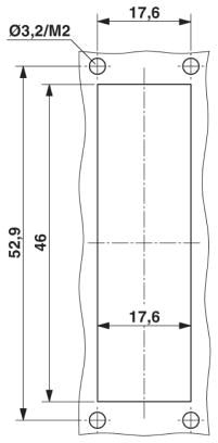 Монтажная рама D-SUB-VS-15-A-GC-ST/ST