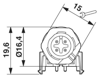 Встраиваемые разъемы-SACC-DSIV-MS-4CON-L90 SCO