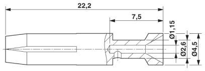 Обжимной контакт-CK2,5-ED-0,5BU CUNI