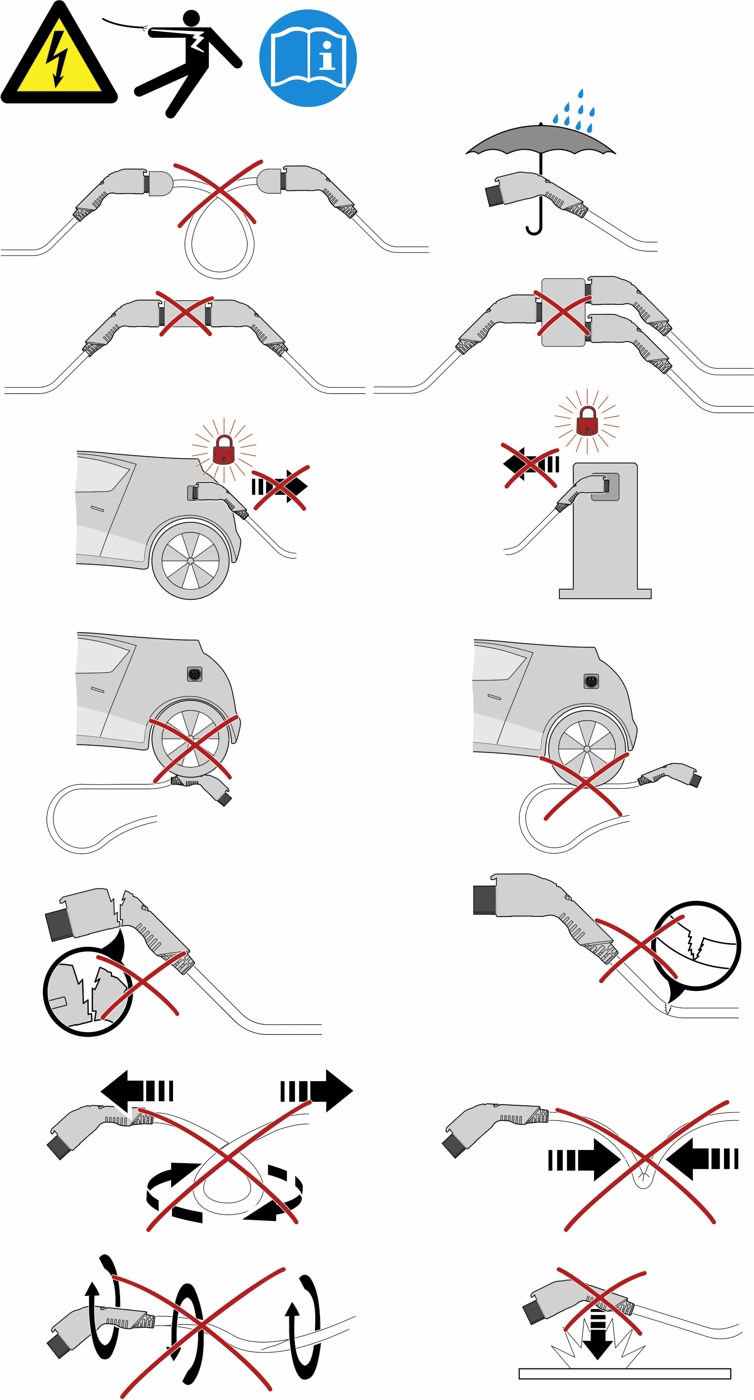 Зарядный кабель DC-EV-T2M4CC-DC125A-3,0M50ESBK00