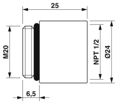 Адаптер-HC-NPT-1/2-M20
