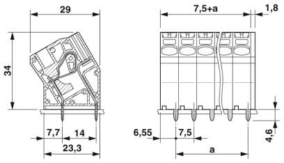 Клеммные блоки для печатного монтажа-SPTA 5/ 8-7,5-ZB
