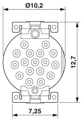 Встраиваемые разъемы-SACC-CI-M12FS-17P SMD R32