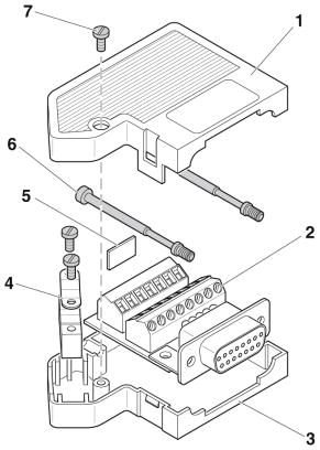Шинный штекер D-SUB-SUBCON 15/F-SH
