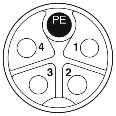 Силовой кабель-SAC-5P-5,0-PVC/M12FRK PE SH