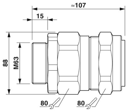 Кабельный ввод-G-ESSWU-M63-L66L-NTES-S