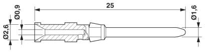 Обжимной контакт-CK1,6-ED-0,37ST AG