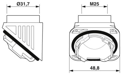 Адаптер-HC-B-TA-M25-PLR-BK