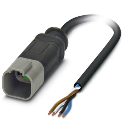Кабель для датчика / исполнительного элемента-SAC-4P-DTMS/ 3,0-PUR