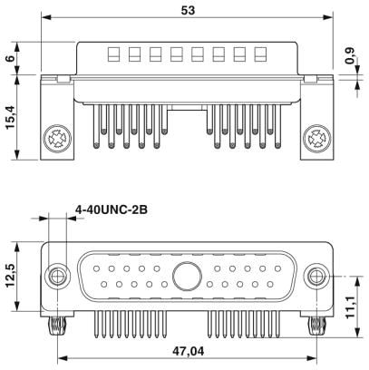 Контактная вставка D-SUB-CUC-DSI-S1STZ-A/DSLSB1P20S