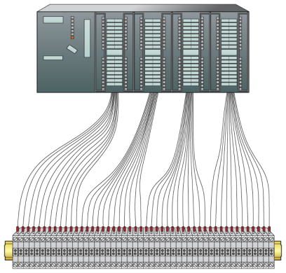 Подсоединение к системе-PLC-V8/FLK14/OUT