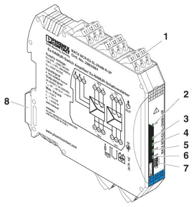 Разделительный усилитель-MACX MCR-EX-SL-2NAM-R-UP