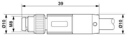 Системный кабель шины-SAC-5P-M 8MS/ 0,3-920/M 8FS