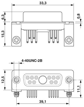 Контактная вставка D-SUB-CUC-DSI-J1STZ-A/DSLSB1P10S